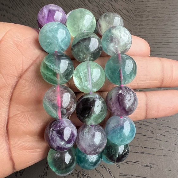 Jewelry - Big boys, Fluorite bracelet 15mm (one)